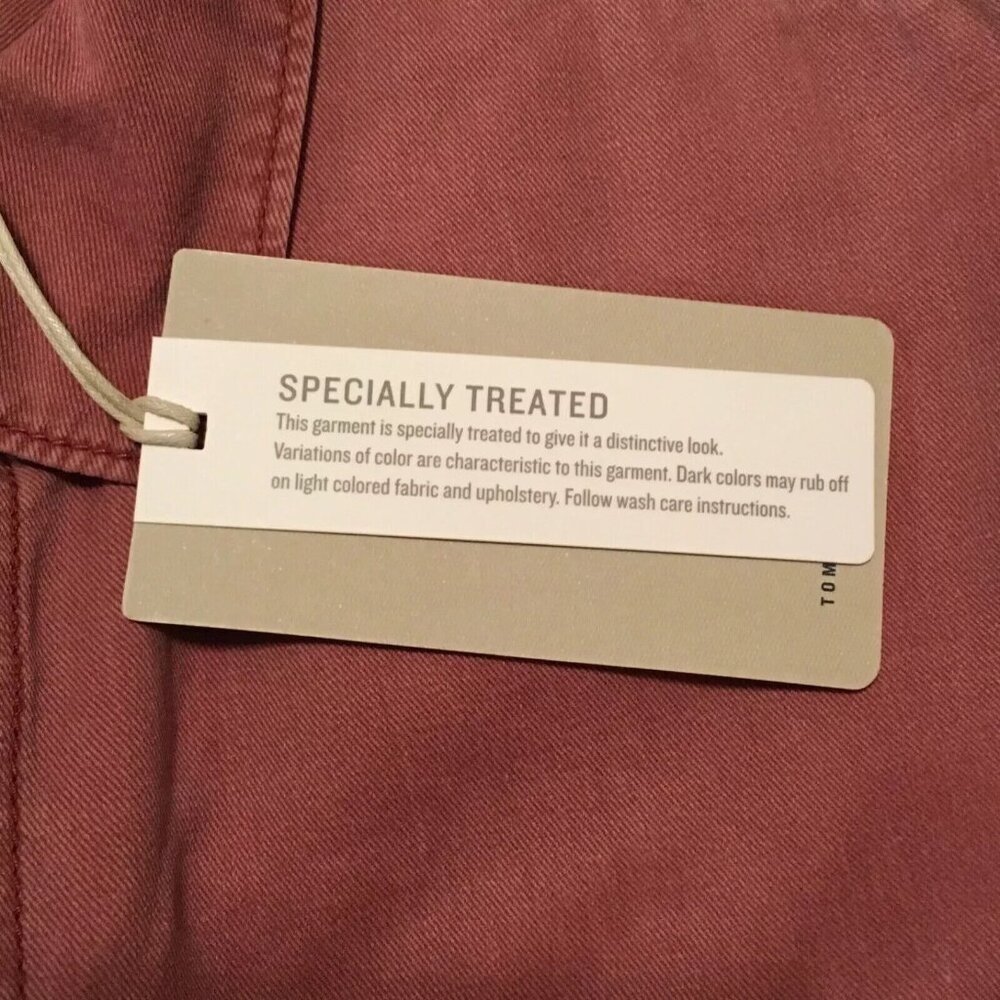 Tommy Bahama Men's Small Cherry Stone Tahitian Twill Shirt With Pocket - Picture 4 of 8